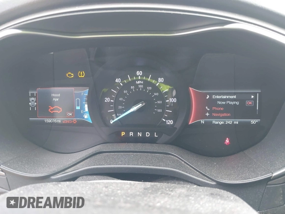 2019 Ford Fusion Hybrid SE with VIN 3FA6P0LU3KR108898, listed as a IAAI auction lot 41882847 with 159,076 mi miles. Bid and sale history available at carsss.com. Image 7.
