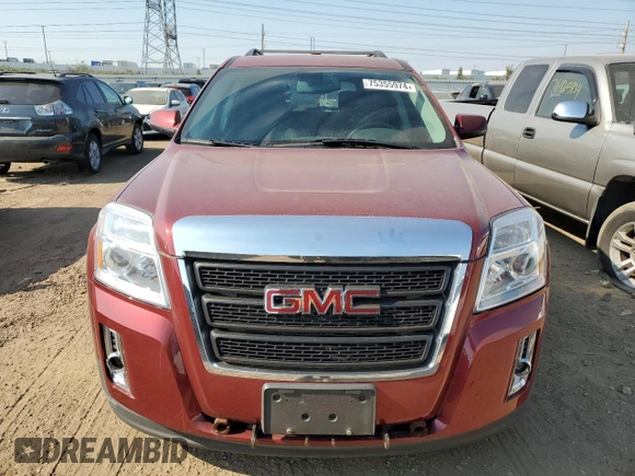 2011 GMC Terrain SLE-2 with VIN 2CTFLTEC8B6353719, listed as a Copart auction lot 75355974 with 91,414 mi miles and Salvage Title. Bid and sale history available at carsss.com. Image 5.