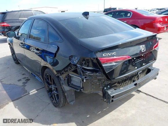 2024 Honda Civic Sedan Sport with VIN 2HGFE2F53RH504093, listed as a IAAI auction lot 41428964 with 3,045 mi miles. Bid and sale history available at carsss.com. Image 3.