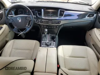2015 Hyundai Equus Signature with VIN KMHGH4JH6FU092960, listed as a Copart auction lot 58793325 with 59,875 mi miles and Salvage title. Bid and sale history available at DreamBid. Image 8.