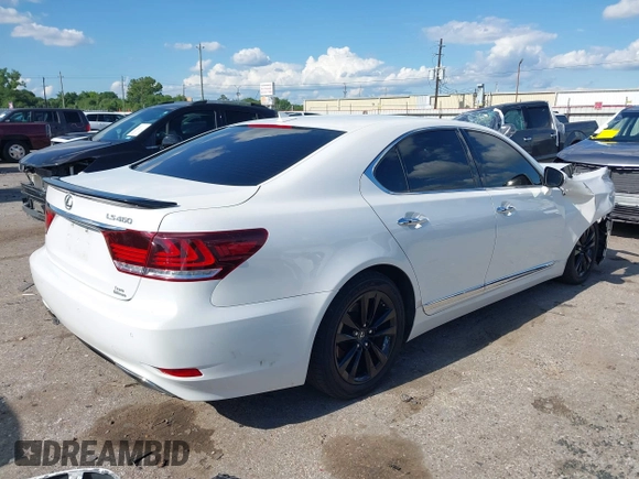 2013 Lexus LS 460 with VIN JTHBL5EF9D5120770, listed as a IAAI auction lot 42238113 with 96,129 mi miles and . Bid and sale history available at DreamBid. Image 4.