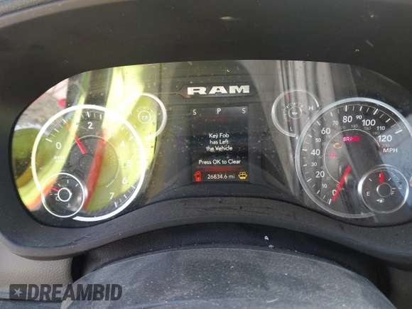 2024 Ram 2500 Big Horn with VIN 3C6UR5DJ2RG286053, listed as a IAAI auction lot 42054467 with 26,834 mi miles and . Bid and sale history available at DreamBid. Image 7.
