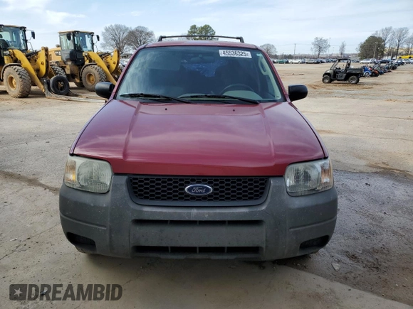 2004 Ford Escape XLS with VIN 1FMYU02144DA21005, listed as a Copart auction lot 45536325 with 189,661 mi miles and Salvage Title. Bid and sale history available at DreamBid. Image 5.
