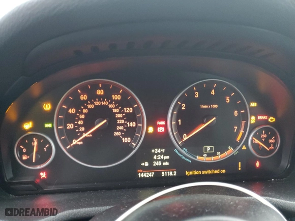 2013 BMW X3 xDrive28i with VIN 5UXWX9C57D0D02197, listed as a Copart auction lot 86842834 with 144,247 mi miles and Salvage Title. Bid and sale history available at carsss.com. Image 9.