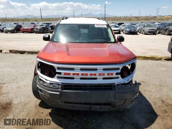 2023 Ford Bronco Sport Heritage с VIN 3FMCR9G68PRD81152, выставлен на аукционе Copart как лот 62551945 с пробегом 7 669 миль миль и Списание • Salvage title. История ставок и продаж доступна на DreamBid. Изображение 5.