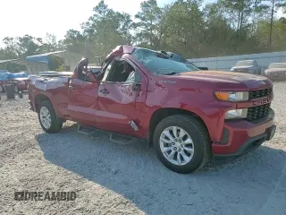 2020 Chevrolet Silverado 1500 Custom with VIN 1GCRWBEF0LZ132559, listed as a Copart auction lot 75050384 with 114,446 mi miles and Salvage Title. Bid and sale history available at carsss.com. Image 11.