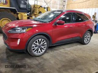 2022 Ford Escape Titanium with VIN 1FMCU9J93NUB99611, listed as a Copart auction lot 56980985 with 23,230 mi miles and Salvage title. Bid and sale history available at DreamBid. Image 1.