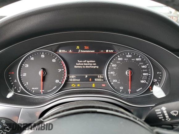 2017 Audi A7 Prestige with VIN WAU22AFC7HN049024, listed as a Copart auction lot 82763423 with 53,322 mi miles. Bid and sale history available at carsss.com. Image 9.
