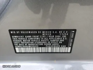 2025 Volkswagen Jetta Sport with VIN 3VWBX7BU8SM035024, listed as a Copart auction lot 43970575 with 239 mi miles and Salvage Title. Bid and sale history available at carsss.com. Image 12.