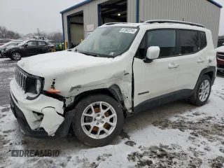 2020 Jeep Renegade Latitude with VIN ZACNJBBB6LPL97836, listed as a Copart auction lot 87302314 with 24,972 mi miles and Salvage Title. Bid and sale history available at carsss.com. Image 1.