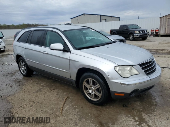 2007 Chrysler Pacifica Touring with VIN 2A8GM68X17R142423, listed as a Copart auction lot 51990075 with 206,186 mi miles and Salvage Title. Bid and sale history available at carsss.com. Image 4.