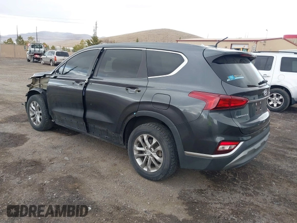 2020 Hyundai Santa Fe SE with VIN 5NMS2CAD4LH218257, listed as a IAAI auction lot 41221205 with 61,722 mi miles. Bid and sale history available at carsss.com. Image 3.