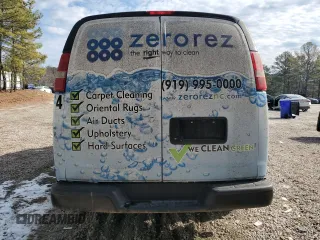 2014 Chevrolet Express Cargo Van with VIN 1GCWGGBA3E1210372, listed as a Copart auction lot 42110205 with 124,309 mi miles and Clean Title. Bid and sale history available at carsss.com. Image 6.