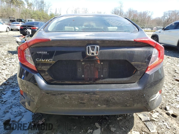 2016 Honda Civic EX with VIN 19XFC2F74GE233267, listed as a Copart auction lot 50123275 with 70,018 mi miles and Salvage Title. Bid and sale history available at DreamBid. Image 6.