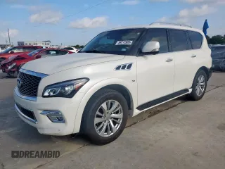2016 Infiniti QX80 with VIN JN8AZ2NF9G9611464, listed as a Copart auction lot 59715985 with 72,846 mi miles and Salvage title. Bid and sale history available at DreamBid. Image 1.