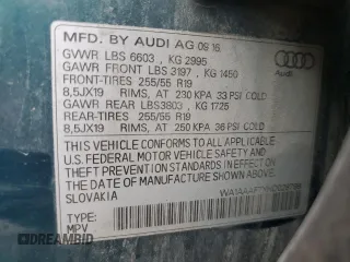 2017 Audi Q7 Premium с VIN WA1AAAF7XHD028799, выставлен на аукционе Copart как лот 57462325 с пробегом 171 400 миль миль и Чистый • Clean title. История ставок и продаж доступна на DreamBid. Изображение 12.