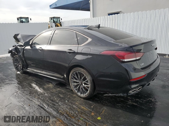 2018 Genesis G80 Sport z VIN KMHGN4JB1JU250294, wystawiony jako Copart lot #71487574 z przebiegiem Nie podano mil oraz Szkoda całkowita • Salvage title. Historia ofert i sprzedaży dostępna na DreamBid. Obrazek 2.