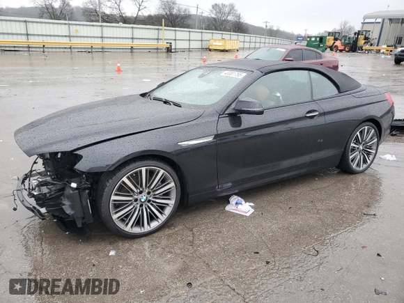 2016 BMW 6 Series 650i with VIN WBA6F5C5XGD996596, listed as a Copart auction lot 43381755 with 56,593 mi miles and Salvage Title. Bid and sale history available at carsss.com. Image 1.