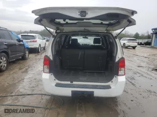 2007 Nissan Pathfinder S with VIN 5N1AR18UX7C614615, listed as a Copart auction lot 44821335 with 205,309 mi miles and Salvage Title. Bid and sale history available at carsss.com. Image 6.