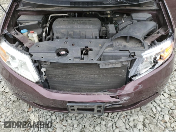 2011 Honda Odyssey EX-L with VIN 5FNRL5H69BB021633, listed as a Copart auction lot 50420415 with 265,213 mi miles and Salvage Title. Bid and sale history available at DreamBid. Image 12.