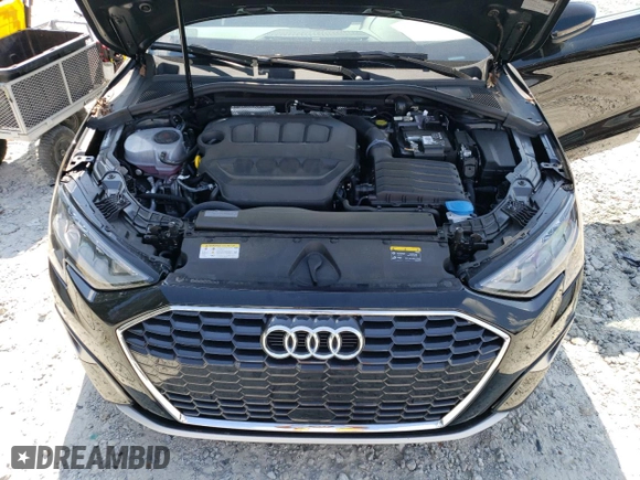2022 Audi A3 Premium with VIN WAUAUDGY7NA098843, listed as a Copart auction lot 66575893 with 5,701 mi miles. Bid and sale history available at carsss.com. Image 11.