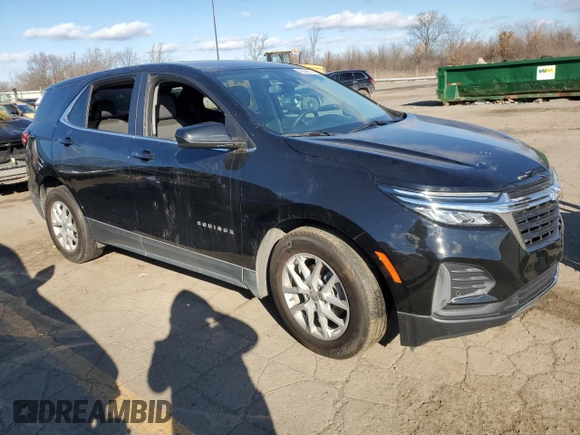 2024 Chevrolet Equinox LT with VIN 3GNAXKEG1RL105820, listed as a Copart auction lot 82586604 with 54,126 mi miles and Salvage Title. Bid and sale history available at DreamBid. Image 4.