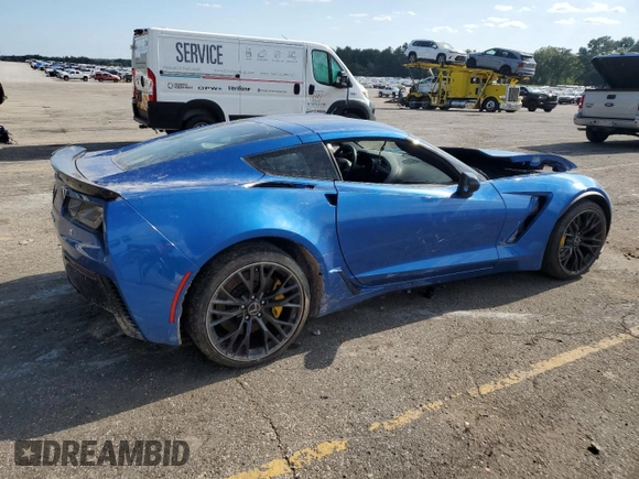 2015 Chevrolet Corvette Z06 2LZ with VIN 1G1YS2D65F5603022, listed as a Copart auction lot 66616584 with Not provided miles and Salvage title. Bid and sale history available at DreamBid. Image 3.