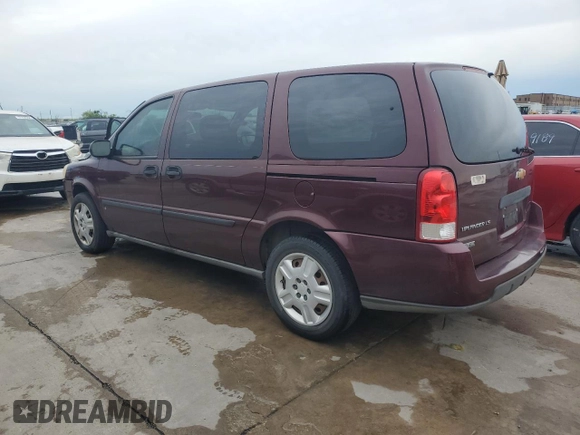 2008 Chevrolet Uplander LS with VIN 1GNDV23WX8D131396, listed as a Copart auction lot 56591764 with 209,031 mi miles and Salvage Title. Bid and sale history available at carsss.com. Image 2.