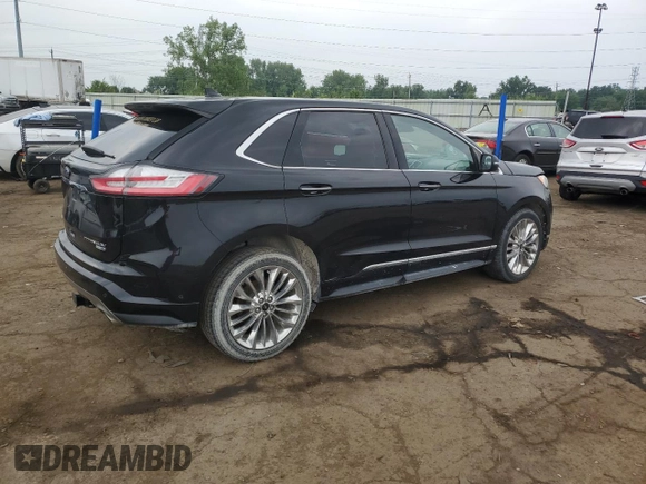 2020 Ford Edge Titanium с VIN 2FMPK4K9XLBA08682, выставлен на аукционе Copart как лот 65023385 с пробегом 78 633 миль миль и Чистый • Clean title. История ставок и продаж доступна на DreamBid. Изображение 3.