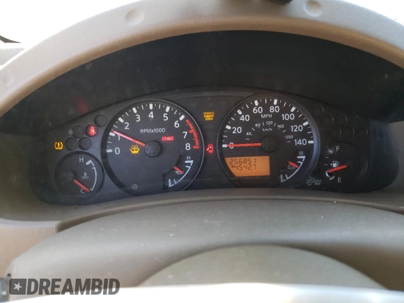 2007 Nissan Frontier SE with VIN 1N6AD06U57C420815, listed as a Copart auction lot 42594925 with 256,851 mi miles and Salvage title. Bid and sale history available at DreamBid. Image 9.