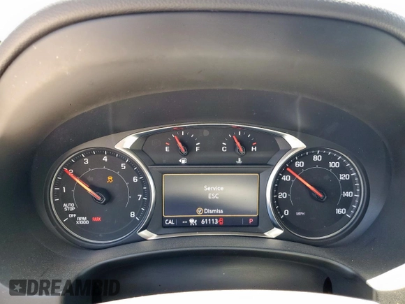 2022 GMC Terrain SLT with VIN 3GKALPEVXNL280050, listed as a Copart auction lot 57501625 with 61,113 mi miles and Salvage title. Bid and sale history available at DreamBid. Image 9.
