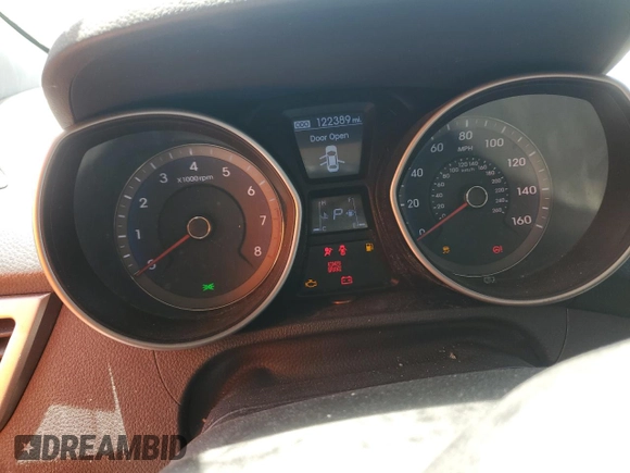2013 Hyundai Elantra with VIN KMHD35LE9DU032243, listed as a Copart auction lot 53285835 with 122,389 mi miles and Salvage title. Bid and sale history available at DreamBid. Image 9.