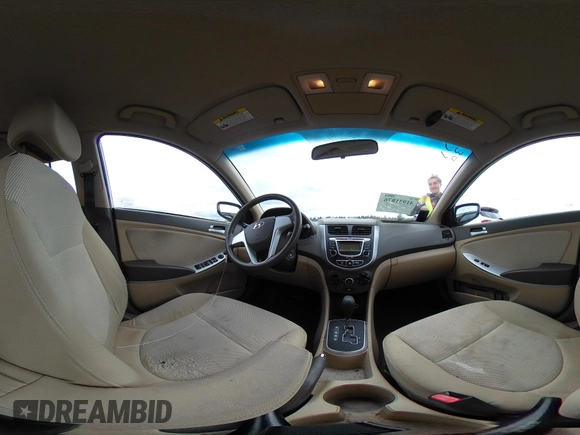 2013 Hyundai Accent GLS with VIN KMHCT4AE6DU291877, listed as a IAAI auction lot 41931876 with 136,781 mi miles. Bid and sale history available at carsss.com. Image 18.