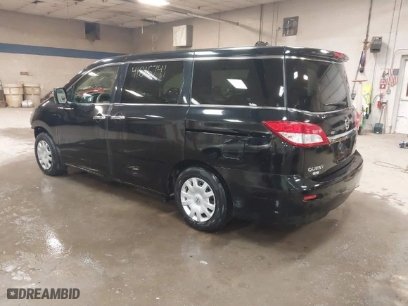 2012 Nissan Quest SL with VIN JN8AE2KP8C9038608, listed as a IAAI auction lot 41816741 with 124,153 mi miles. Bid and sale history available at carsss.com. Image 3.