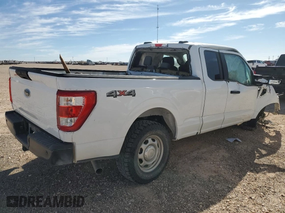 2022 Ford F-150 XL with VIN 1FTFX1E53NKE16829, listed as a Copart auction lot 45038885 with Not provided miles and Salvage title. Bid and sale history available at DreamBid. Image 3.