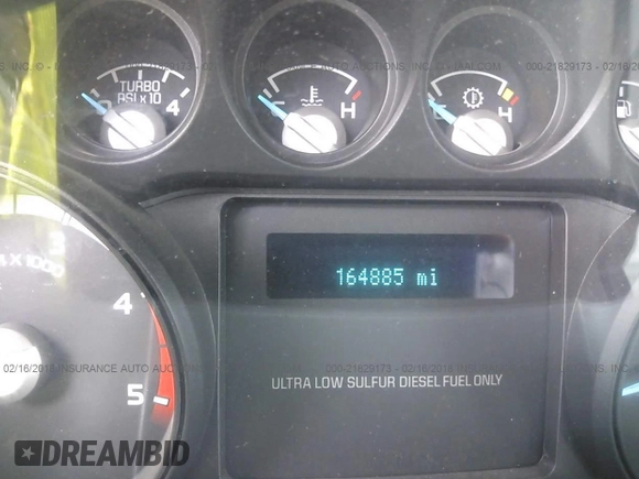 2011 Ford Super Duty F-250 SRW XL with VIN 1FT7W2BT0BEA38303, listed as a IAAI auction lot 21829173 with 164,885 mi miles. Bid and sale history available at carsss.com. Image 7.