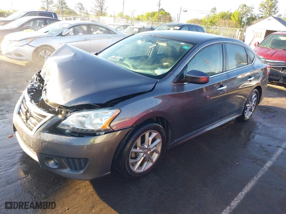 2013 Nissan Sentra SR with VIN 3N1AB7AP3DL782583, listed as a IAAI auction lot 41878238 with 188,617 mi miles. Bid and sale history available at carsss.com. Image 17.