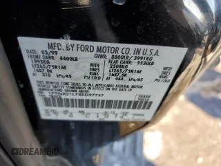 1999 Ford F-250 XL with VIN 1FTNX21L7XED97757, listed as a Copart auction lot 42296985 with 168,728 mi miles and Salvage title. Bid and sale history available at DreamBid. Image 12.