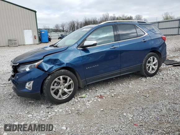 2021 Chevrolet Equinox Premier z VIN 2GNAXNEV2M6139438, wystawiony jako Copart lot #51106015 z przebiegiem 109 549 mil mil oraz Szkoda całkowita • Salvage title. Historia ofert i sprzedaży dostępna na DreamBid. Obrazek 1.