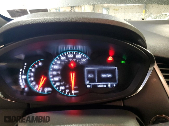 2019 Chevrolet Trax LT with VIN KL7CJPSB9KB810197, listed as a Copart auction lot 51050115 with 53,938 mi miles and Salvage Title. Bid and sale history available at carsss.com. Image 9.