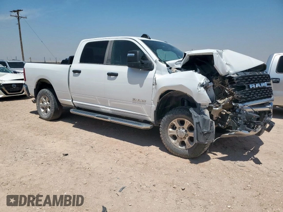 2024 Ram 2500 Big Horn with VIN 3C6UR5DL6RG105991, listed as a Copart auction lot 57835485 with 29,656 mi miles and Salvage title. Bid and sale history available at DreamBid. Image 4.