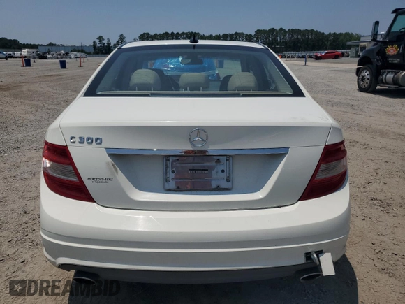 2011 Mercedes-Benz C 300 Sport with VIN WDDGF5EB8BR185097, listed as a Copart auction lot 62524365 with 166,313 mi miles and Salvage title. Bid and sale history available at DreamBid. Image 6.