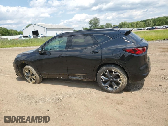 2021 Chevrolet Blazer RS with VIN 3GNKBKRS3MS507404, listed as a Copart auction lot 60249645 with 85,869 mi miles and Salvage title. Bid and sale history available at DreamBid. Image 2.