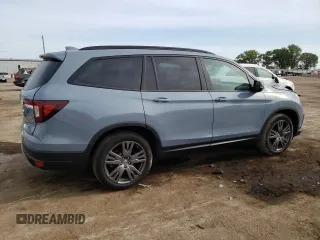 2022 Honda Pilot Sport with VIN 5FNYF6H33NB098226, listed as a Copart auction lot 72526864 with 28,234 mi miles and Salvage Title. Bid and sale history available at carsss.com. Image 3.
