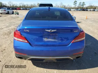2019 Genesis G70 Design with VIN KMTG34LE6KU017175, listed as a Copart auction lot 88478725 with 28,698 mi miles and Salvage Title. Bid and sale history available at DreamBid. Image 6.