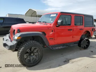 2021 Jeep Wrangler Unlimited Willys with VIN 1C4HJXDGXMW849166, listed as a Copart auction lot 47878185 with 20,340 mi miles and Salvage title. Bid and sale history available at DreamBid. Image 1.