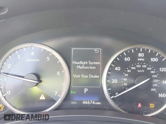 2020 Lexus NX with VIN JTJGARDZ4L2235032, listed as a IAAI auction lot 41924292 with 46,674 mi miles. Bid and sale history available at carsss.com. Image 7.