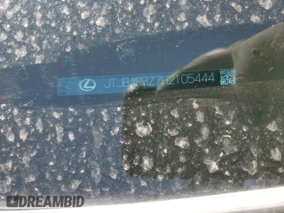 2017 Lexus NX 200t z VIN JTJBARBZ7H2105444, wystawiony jako Copart lot #54554515 z przebiegiem 80 433 mil mil oraz Szkoda całkowita • Salvage title. Historia ofert i sprzedaży dostępna na DreamBid. Obrazek 12.