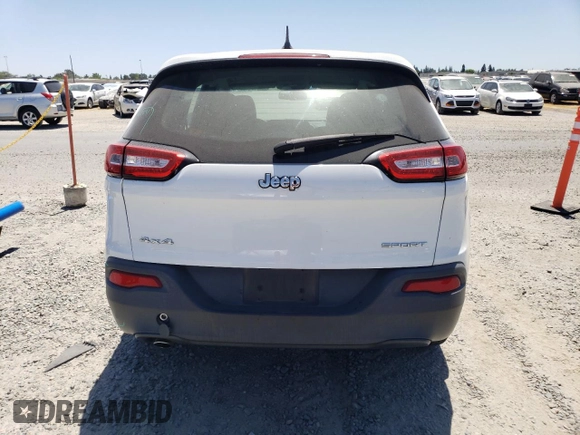 2016 Jeep Cherokee Sport z VIN 1C4PJMAB7GW269834, wystawiony jako Copart lot #63097645 z przebiegiem 30 703 mil mil oraz Szkoda całkowita • Salvage title. Historia ofert i sprzedaży dostępna na DreamBid. Obrazek 6.