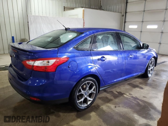 2013 Ford Focus SE with VIN 1FADP3F25DL302871, listed as a Copart auction lot 53094085 with 134,706 mi miles and Salvage Title. Bid and sale history available at carsss.com. Image 3.